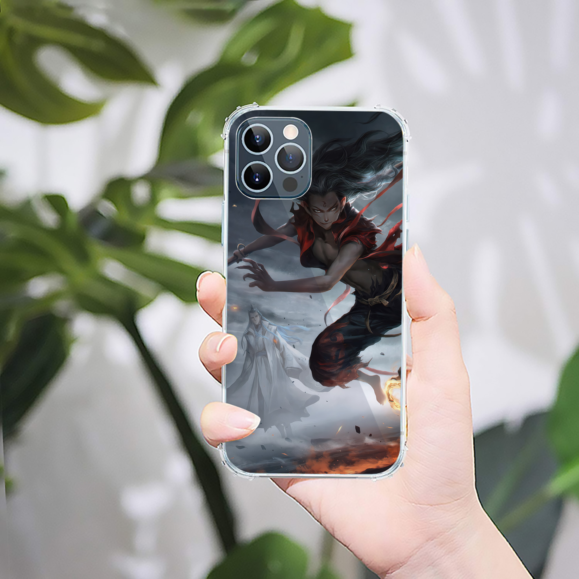 （画像用） Ne Zha 2 ナタ 魔童の大暴れ 【iPhone 12シリーズ対応】透明スマホケース（クリアソフトケース）